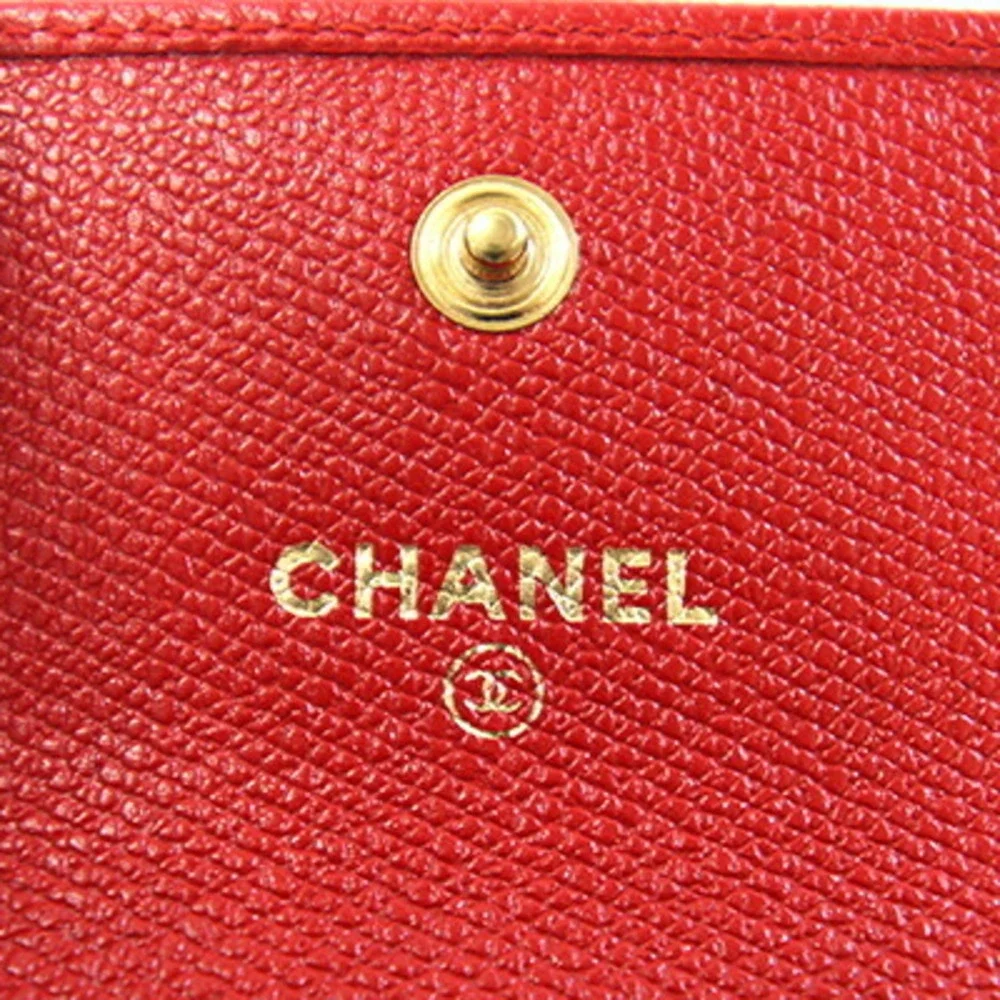 CHANEL Red Leather Wallet - Picture 4 of 6